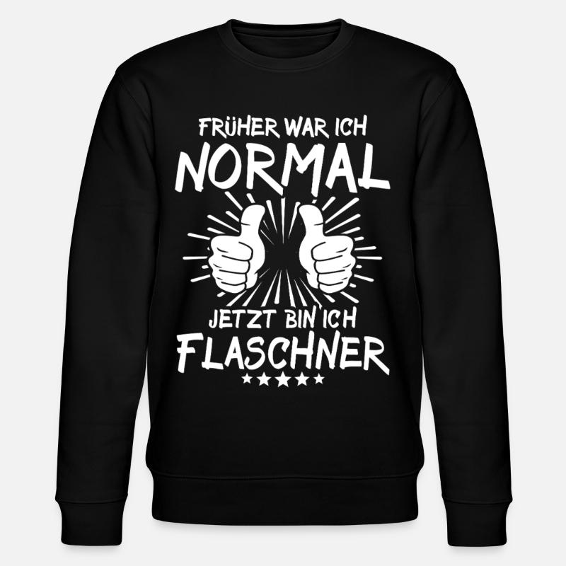 Flaschner - Stanley/Stella Unisex Bio-Sweatshirt CHANGER  - Schwarz