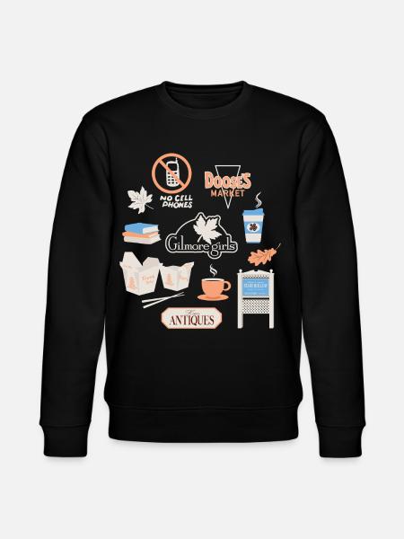 Gilmore Girls Essentials Pastel Collage - Stanley/Stella CHANGER Unisex Organic Sweatshirt - black