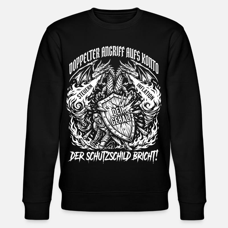 Double attaque contre le compte - Sweat bio CHANGER Stanley/Stella Unisexe - noir