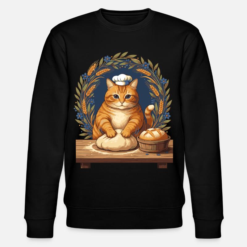 Sourdough Bread Baking Baker Sourdough Starter - Stanley/Stella CHANGER Unisex Organic Sweatshirt - black