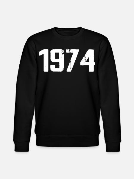 1974 - Awesome since 1974 - Stanley/Stella CHANGER Unisex Organic Sweatshirt - black