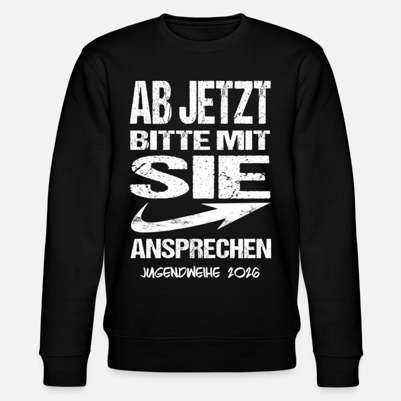 Jugendweihe - Jugendweihe 2026 - Sweat bio CHANGER Stanley/Stella Unisexe - noir