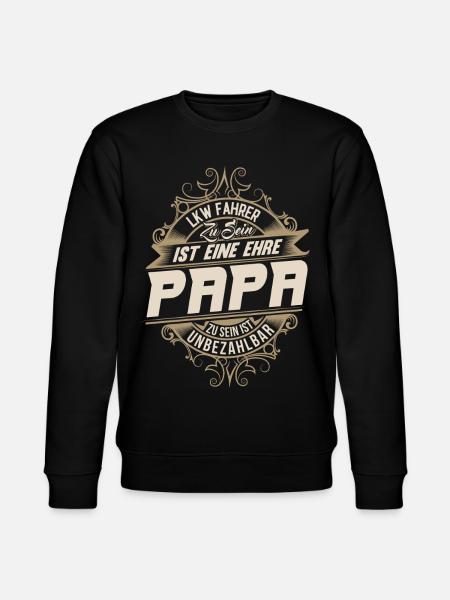 Lkw Fahrer Papa - Stanley/Stella Unisex Bio-Sweatshirt CHANGER - Schwarz