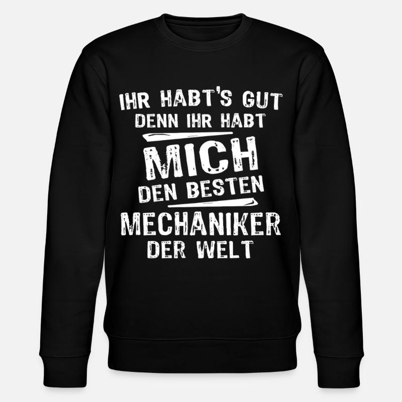 Mechaniker - Stanley/Stella Unisex Bio-Sweatshirt CHANGER  - Schwarz