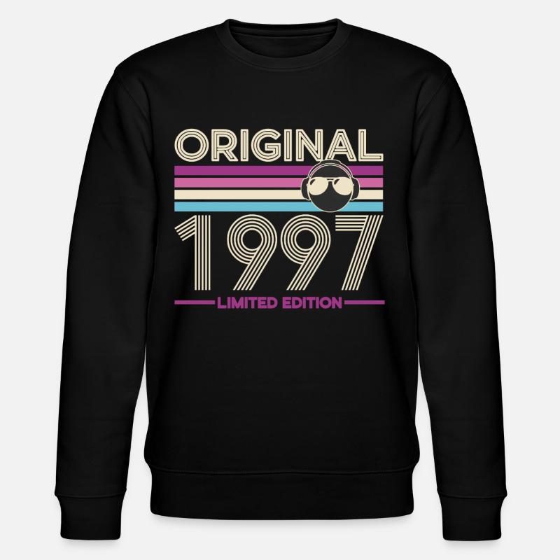 Original 1997 édition limitée rétro - Sweat bio CHANGER Stanley/Stella Unisexe - noir