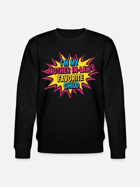 Enfant préféré belle-mère Pop Art - Sweat bio CHANGER Stanley/Stella Unisexe - noir