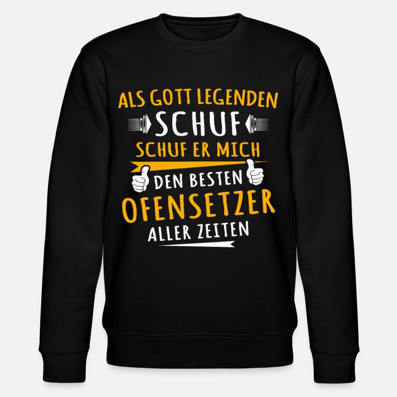 Ofensetzer - Stanley/Stella Unisex Bio-Sweatshirt CHANGER  - Schwarz