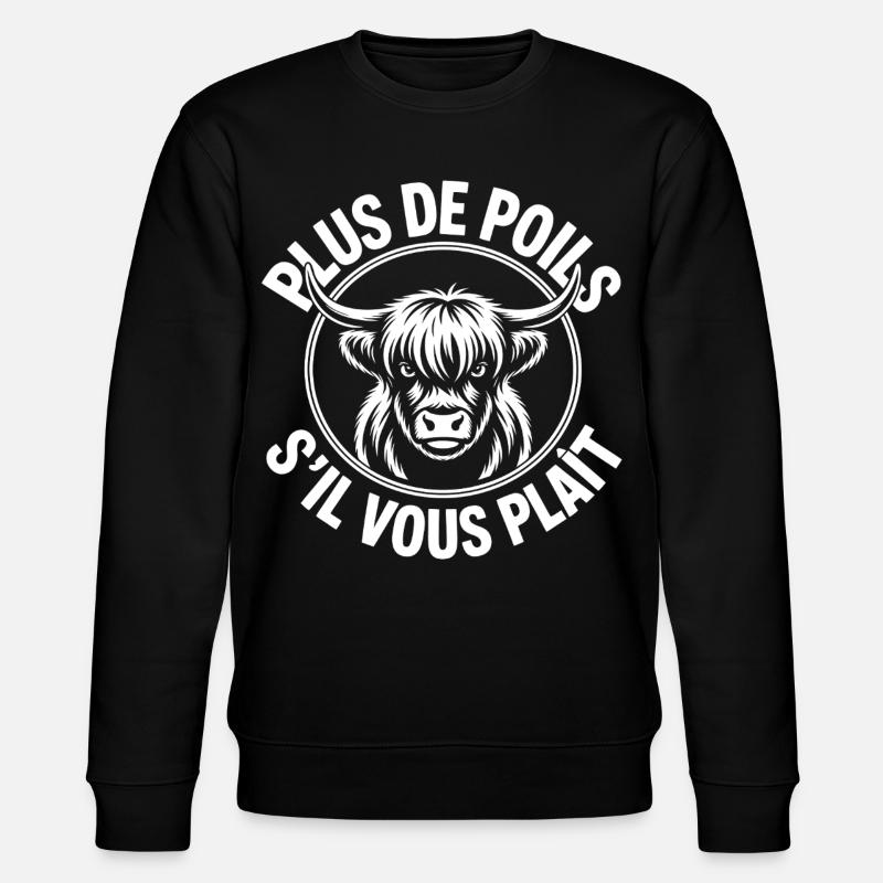 Vivre Sans Highlands - Sweat bio CHANGER Stanley/Stella Unisexe - noir