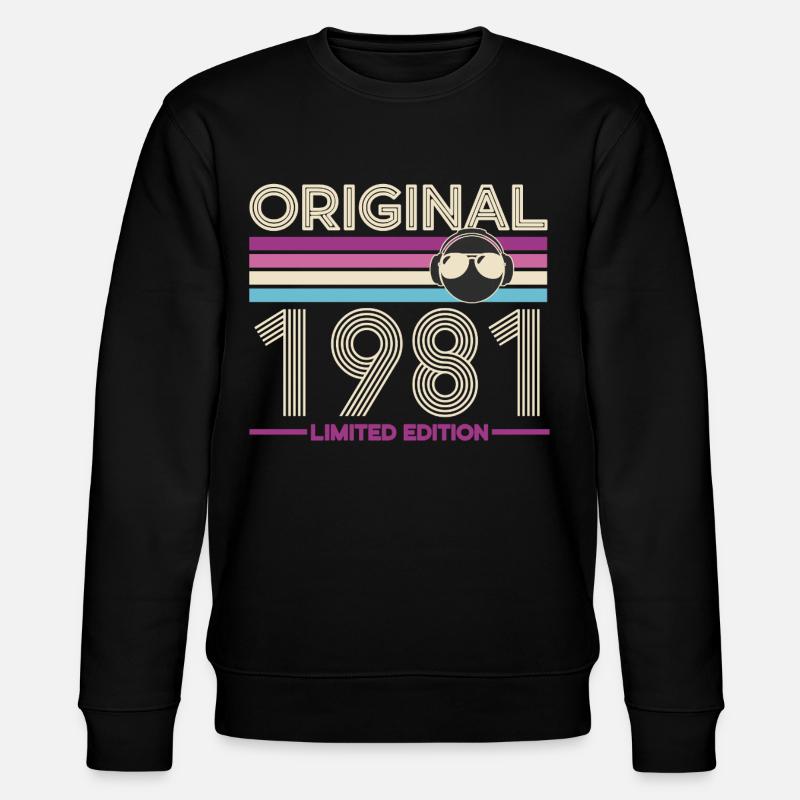 Original 1981 Edition Limité - Sweat bio CHANGER Stanley/Stella Unisexe - noir