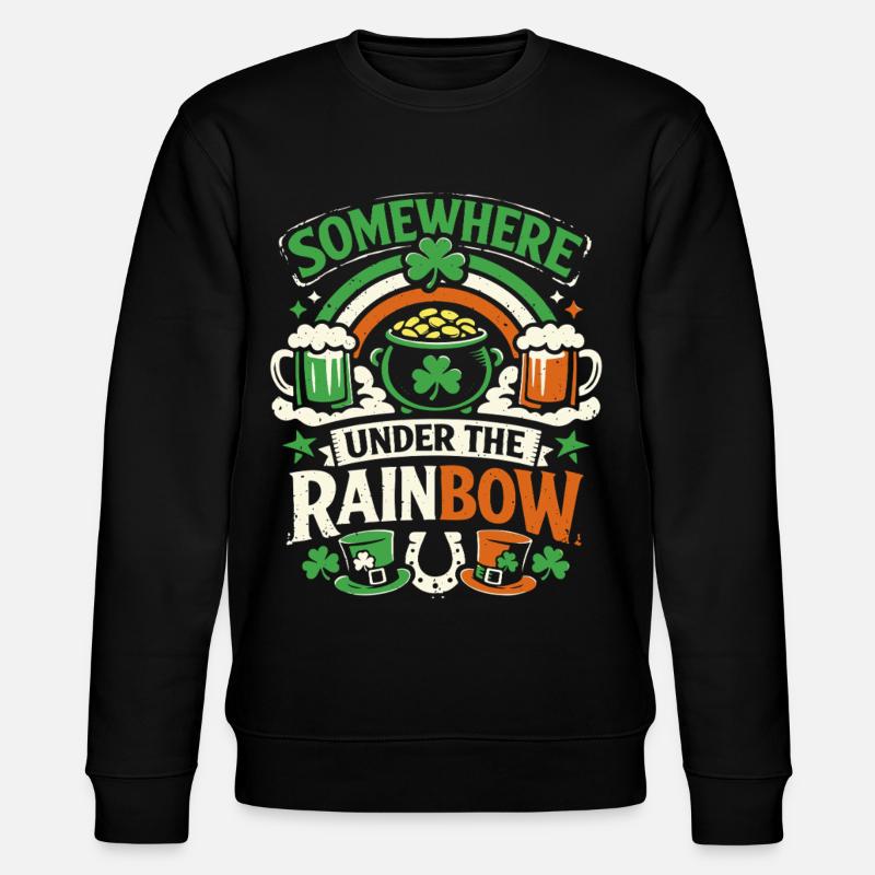 Sous l’arc-en-ciel | La Saint-Patrick - Sweat bio CHANGER Stanley/Stella Unisexe - noir
