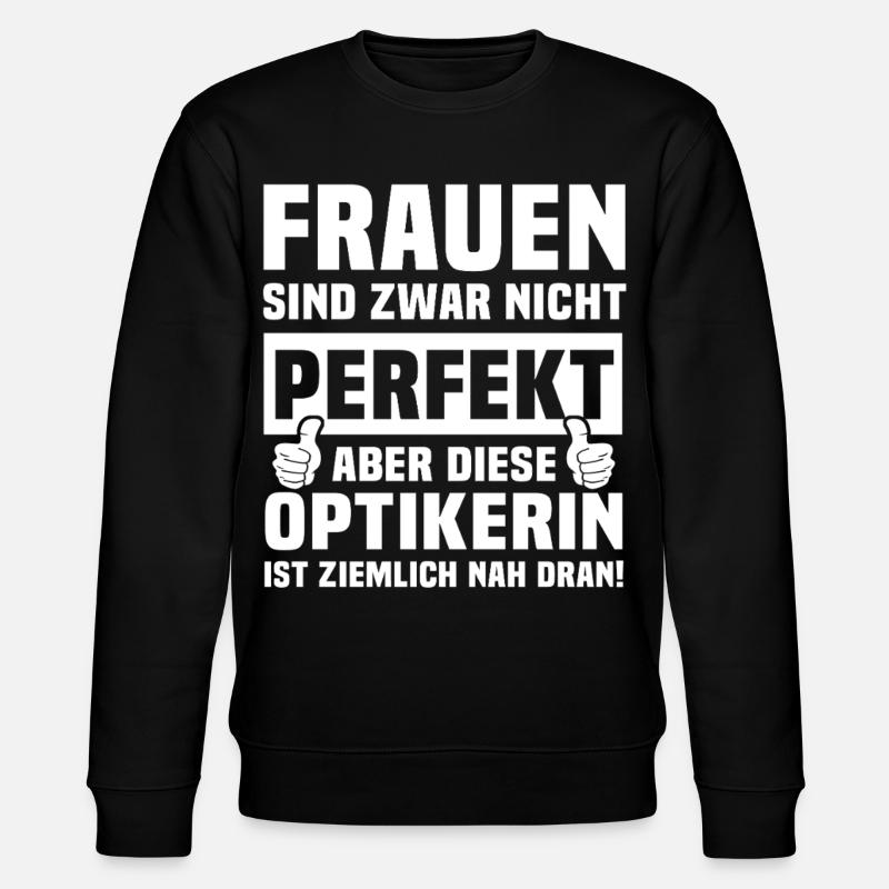 Beste Optikerin - Stanley/Stella Unisex Bio-Sweatshirt CHANGER  - Schwarz