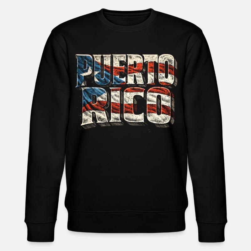 Puerto Rico Boricua - Stanley/Stella Unisex Bio-Sweatshirt CHANGER  - Schwarz