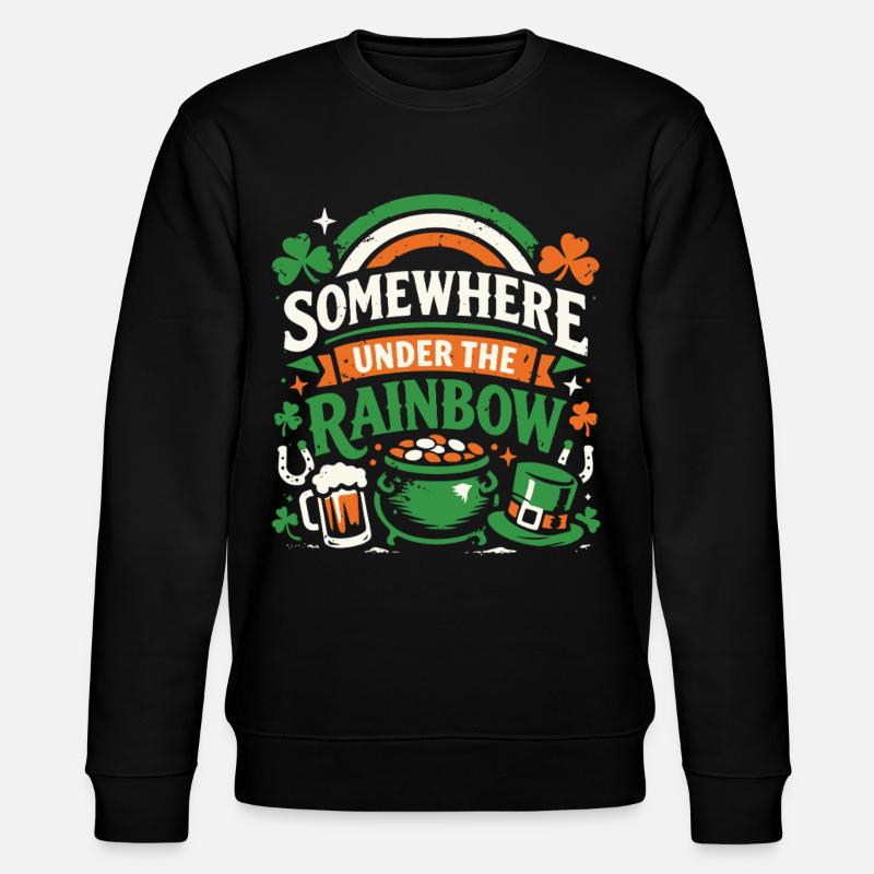 Sous l’arc-en-ciel | La Saint-Patrick - Sweat bio CHANGER Stanley/Stella Unisexe - noir