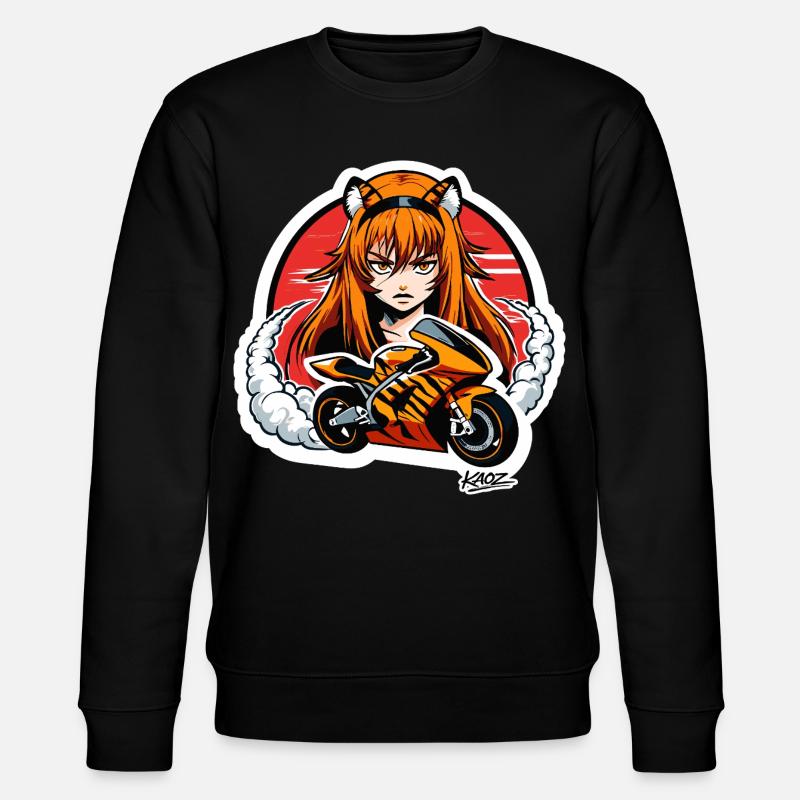 Cavalier de tigre À moto - Sweat bio CHANGER Stanley/Stella Unisexe - noir