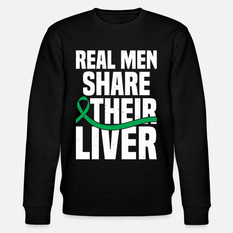 Lebertransplantationsüberlebende Organspende - Stanley/Stella Unisex Bio-Sweatshirt CHANGER  - Schwarz
