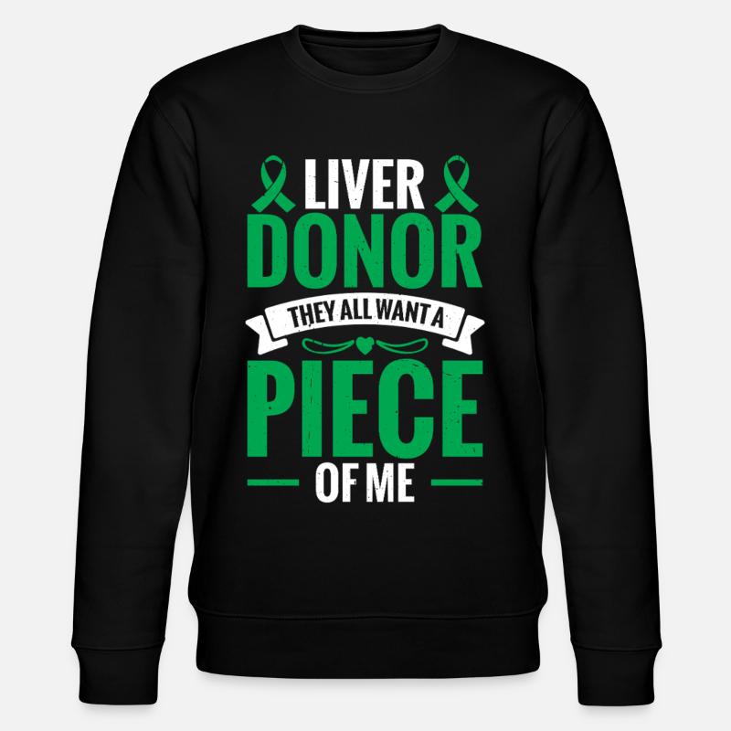 Leberspende-Krieger-Lebertransplantation - Stanley/Stella Unisex Bio-Sweatshirt CHANGER  - Schwarz