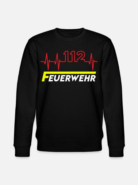 Feuewehr 112 - Stanley/Stella Unisex Bio-Sweatshirt CHANGER - Schwarz