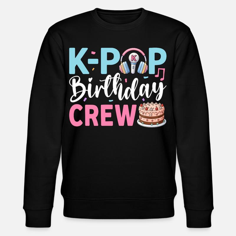 K-Pop Birthday Crew - Stanley/Stella Unisex Bio-Sweatshirt CHANGER  - Schwarz