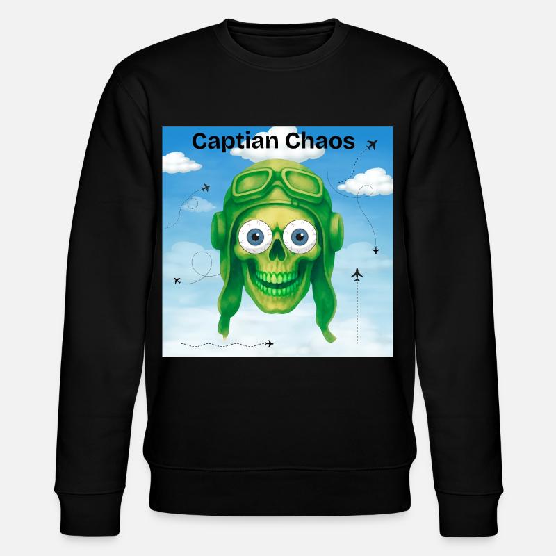 T-shirt Captain Chaos - Sweat bio CHANGER Stanley/Stella Unisexe - noir