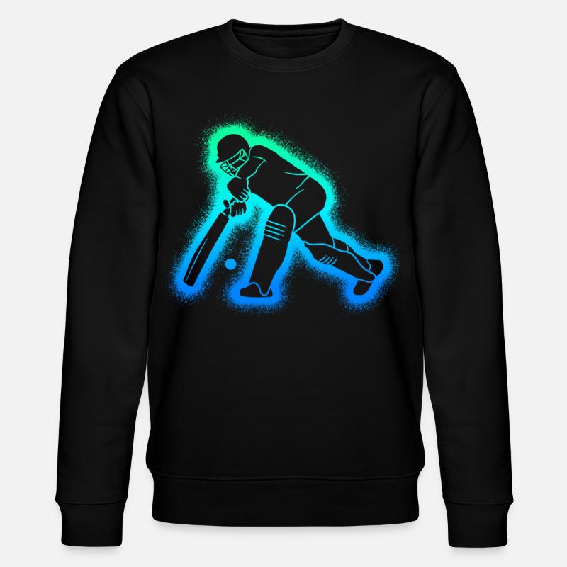 Cricket Garçons Enfants Joueurs de cricket - Sweat bio CHANGER Stanley/Stella Unisexe - noir