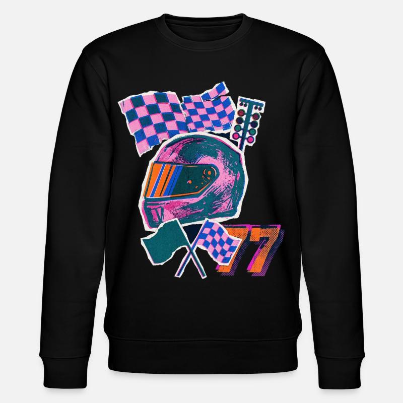 Retro Wave Driver - Stanley/Stella Unisex Bio-Sweatshirt CHANGER  - Schwarz