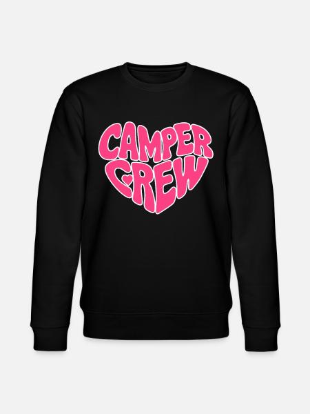 Camper Crew Herz Pink Bubbel - Stanley/Stella Unisex Bio-Sweatshirt CHANGER  - Schwarz