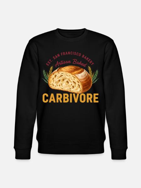 Sauerteigbrot Backkarbivore San Francisco - Stanley/Stella Unisex Bio-Sweatshirt CHANGER - Schwarz
