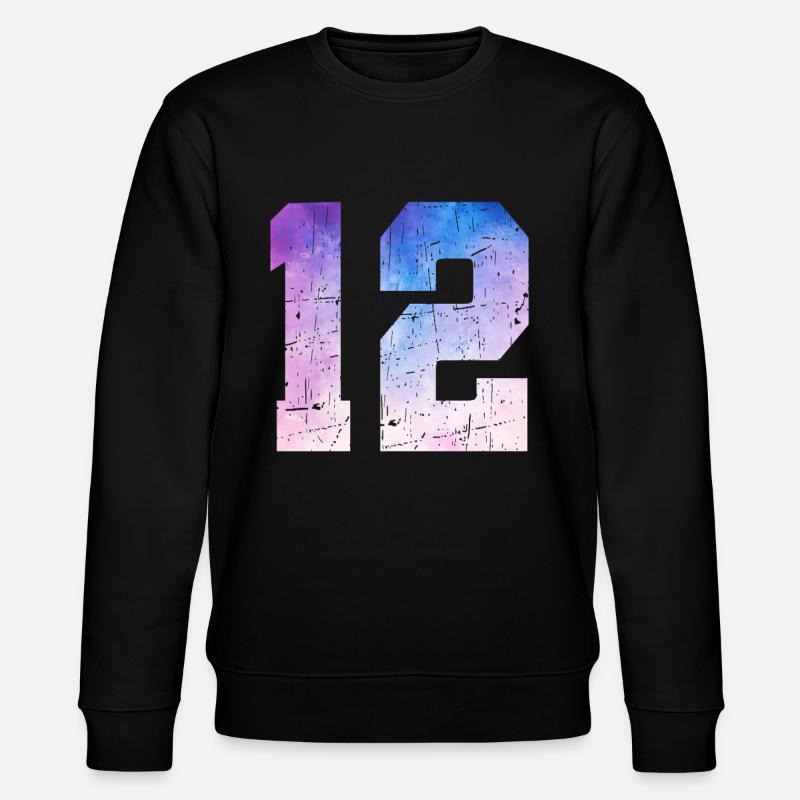 numéro 12 – Cadeau anniversaire 12 ans - Sweat bio CHANGER Stanley/Stella Unisexe - noir