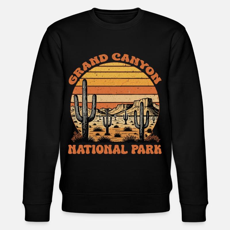 Parc national du Grand Canyon Rétro - Sweat bio CHANGER Stanley/Stella Unisexe - noir