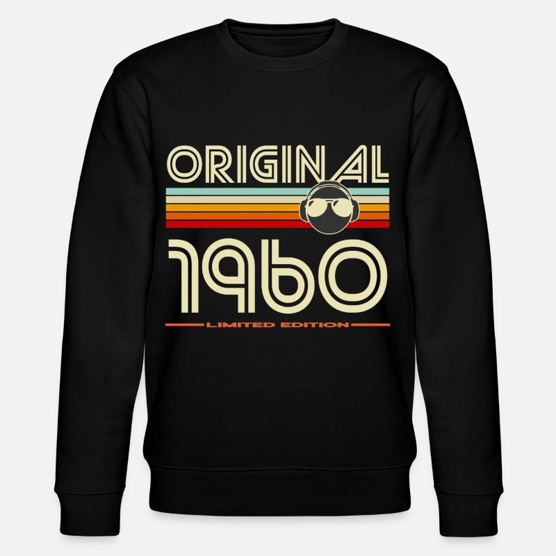 Originale Retro-Edition von 1960 - Stanley/Stella Unisex Bio-Sweatshirt CHANGER  - Schwarz