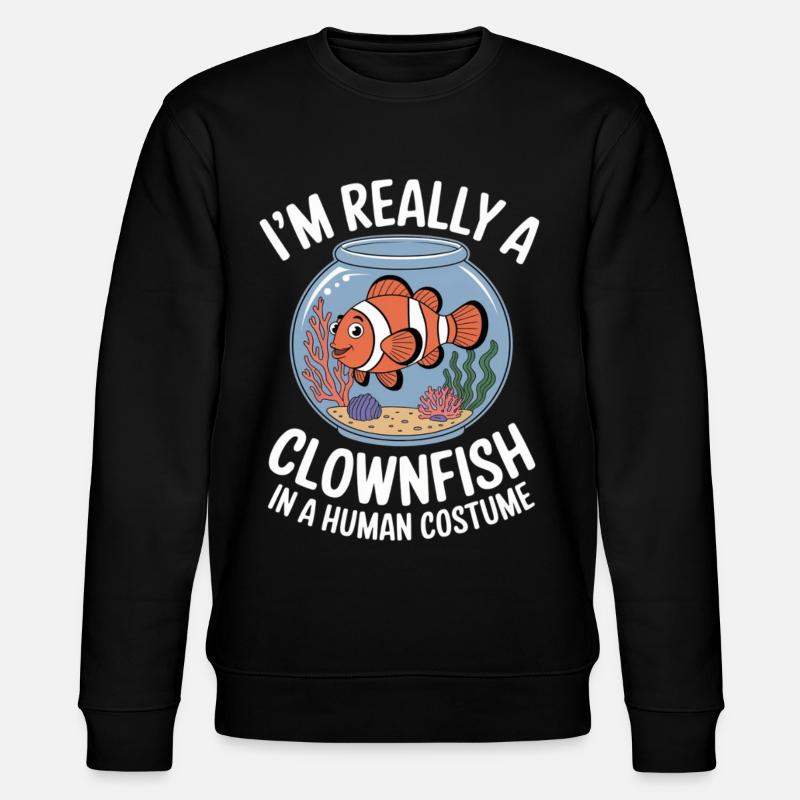 CLOWNFISH - Stanley/Stella CHANGER Unisex Organic Sweatshirt - black