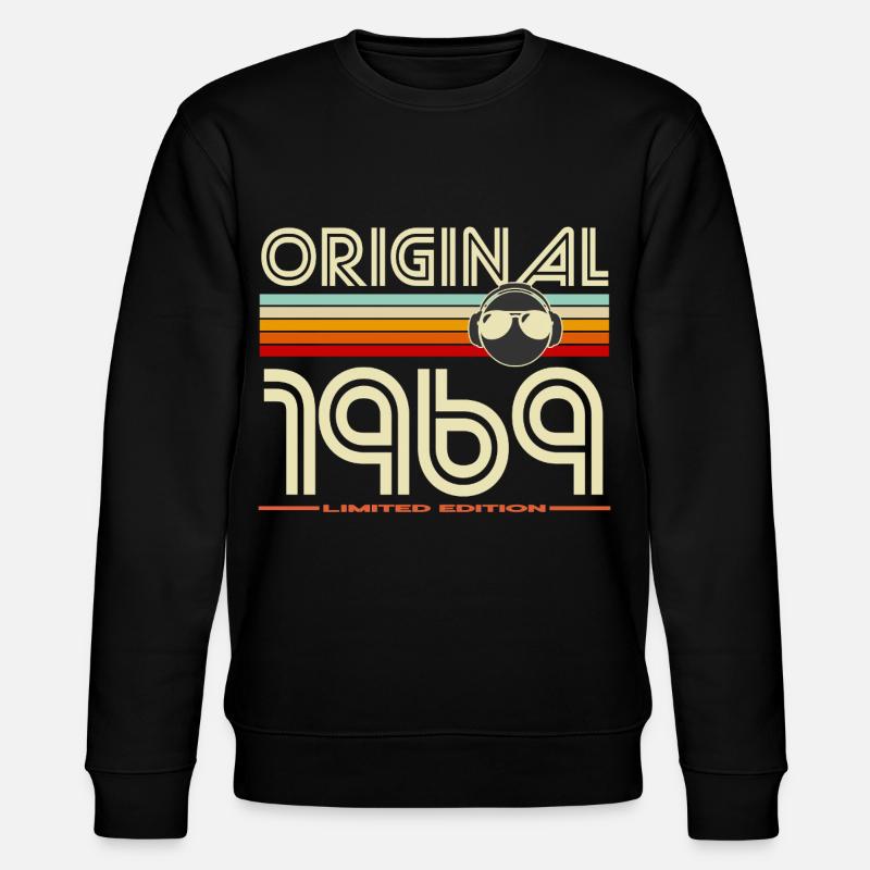 Originale Retro-Edition von 1969 - Stanley/Stella Unisex Bio-Sweatshirt CHANGER  - Schwarz