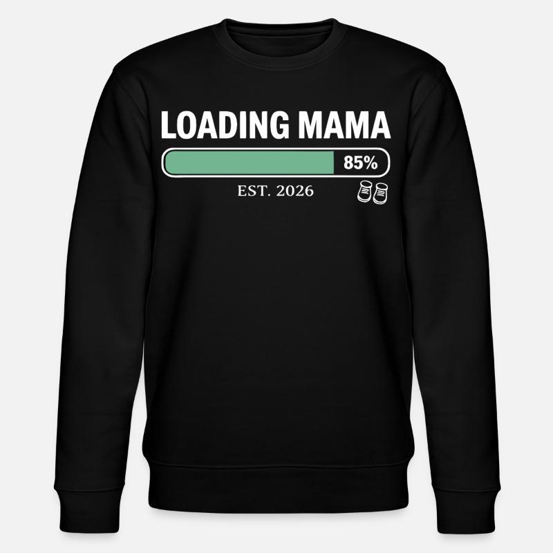 Loading Mama 2026 Schwangerschaft - Stanley/Stella Unisex Bio-Sweatshirt CHANGER  - Schwarz