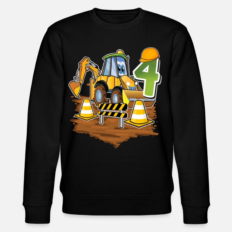 4e anniversaire des 4 excavateurs - Sweat bio CHANGER Stanley/Stella Unisexe - noir