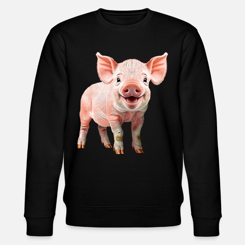 Ferkel - Stanley/Stella Unisex Bio-Sweatshirt CHANGER - Schwarz