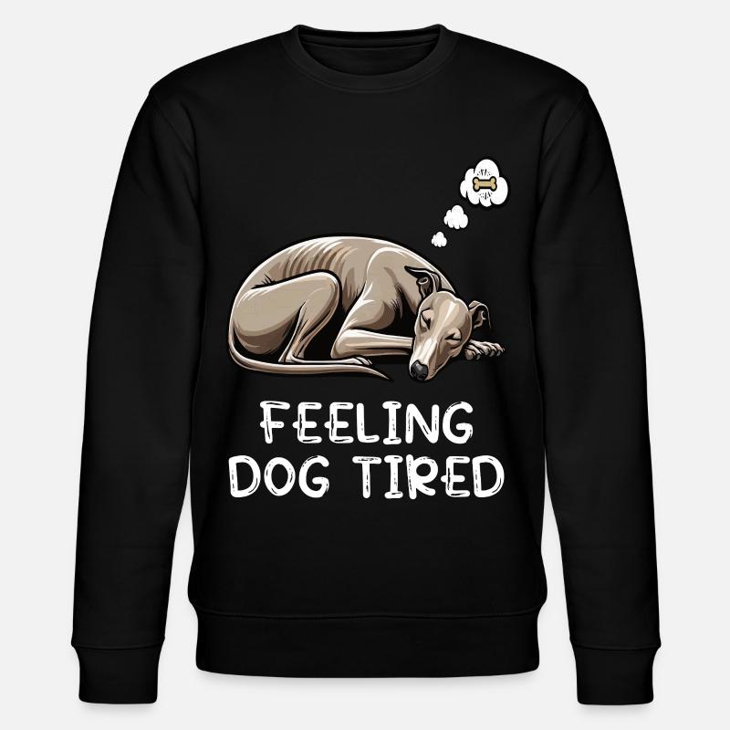 Se sentir fatigué Whippet Whippets Lévriers - Sweat bio CHANGER Stanley/Stella Unisexe - noir