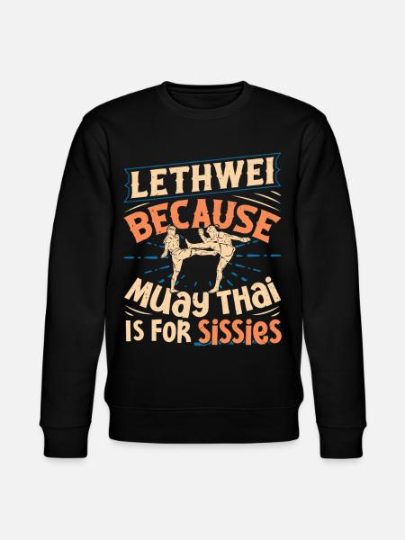 Lethwei-Training Myanmar-Kämpfer Burmesisches Boxen - Stanley/Stella Unisex Bio-Sweatshirt CHANGER - Schwarz