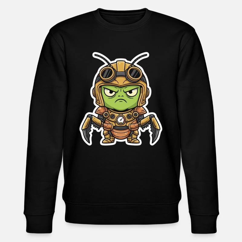 Locust Engineer Steampunk Rüstungsmessing - Stanley/Stella Unisex Bio-Sweatshirt CHANGER  - Schwarz