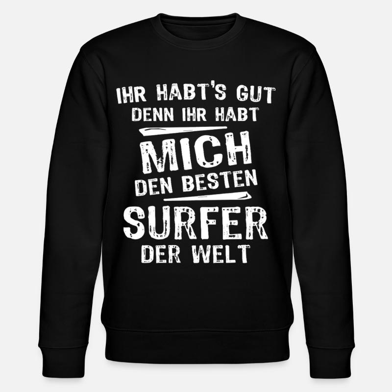 Surfer - Stanley/Stella Unisex Bio-Sweatshirt CHANGER  - Schwarz