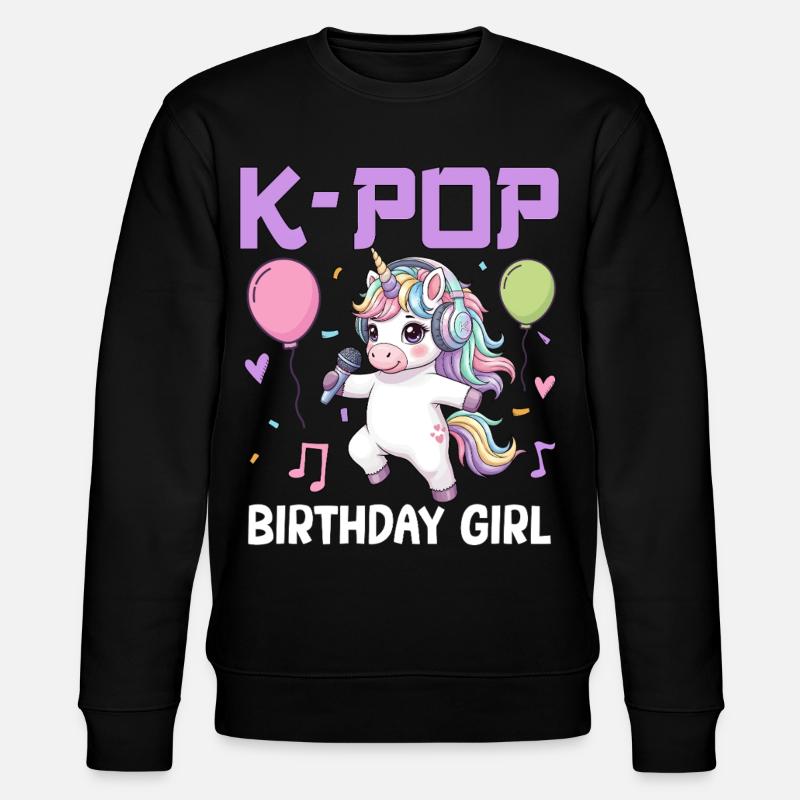 Fille d’anniversaire de K Pop - Sweat bio CHANGER Stanley/Stella Unisexe - noir
