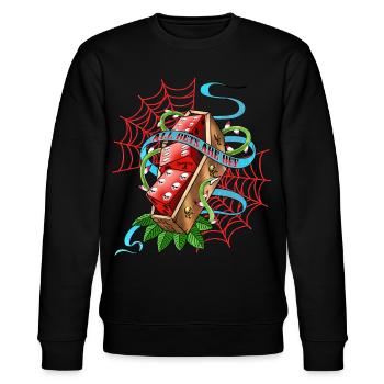 Alchemy England Sarg Mit Würfeln All Bets Are Off - Stanley/Stella Unisex Bio-Sweatshirt CHANGER  - Schwarz - Vorne - Nik (191cm) & Marisol (170cm)