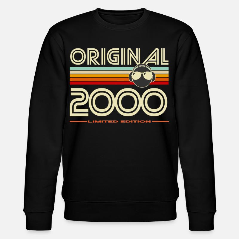 Originale Retro-Edition von 2000 - Stanley/Stella Unisex Bio-Sweatshirt CHANGER - Schwarz
