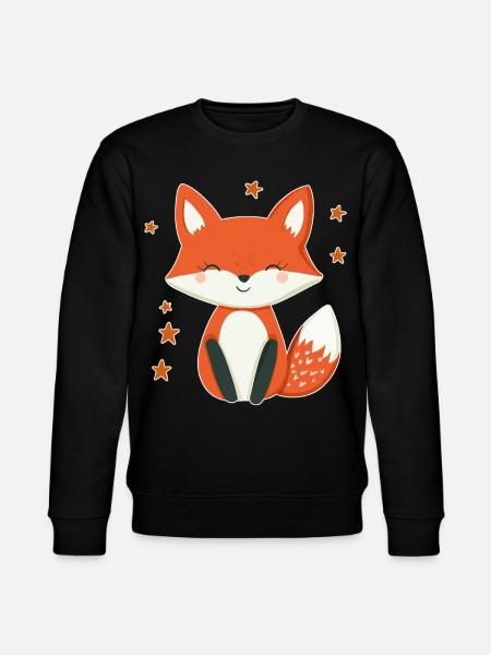 Fox and Stars - Stanley/Stella CHANGER Unisex Organic Sweatshirt - black