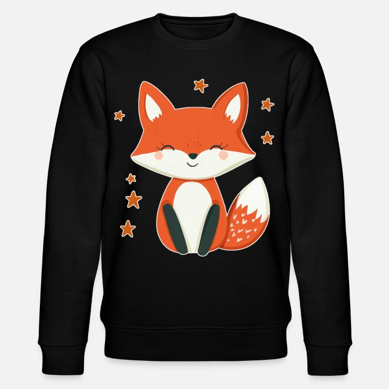 Fox and Stars - Stanley/Stella CHANGER Unisex Organic Sweatshirt - black
