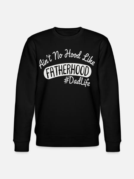 Vater Spruch DadLife Fatherhood - Stanley/Stella CHANGER Unisex Organic Sweatshirt - black