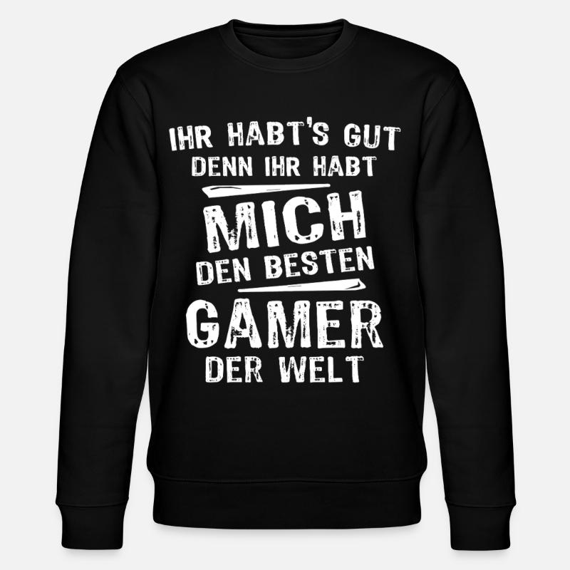 Gamer - Stanley/Stella Unisex Bio-Sweatshirt CHANGER  - Schwarz