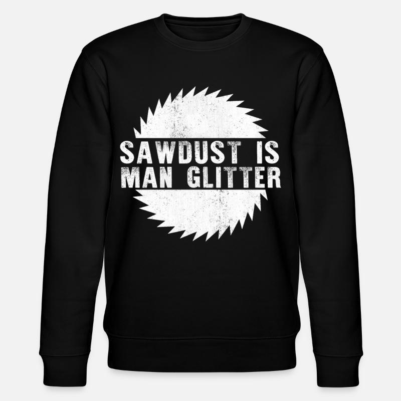 Sawdust Man Glitzerhemd - Stanley/Stella Unisex Bio-Sweatshirt CHANGER  - Schwarz