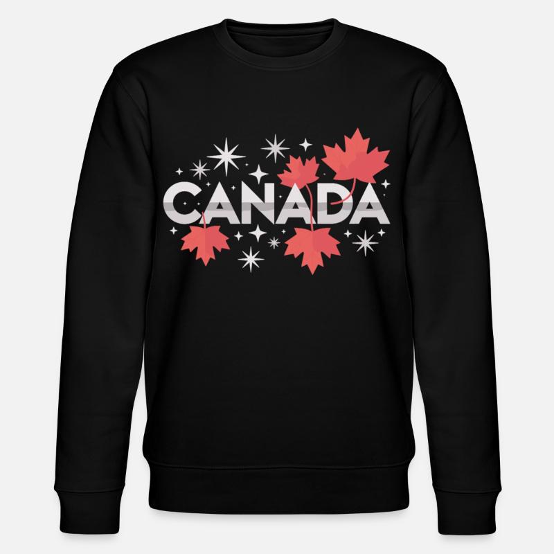 Canada Maple Leaf Gift Idea - Stanley/Stella CHANGER Unisex Organic Sweatshirt - black