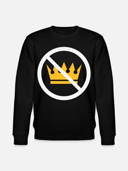 No Kings! (Protest Sign / NEG 2C) - Stanley/Stella CHANGER Unisex Organic Sweatshirt - black