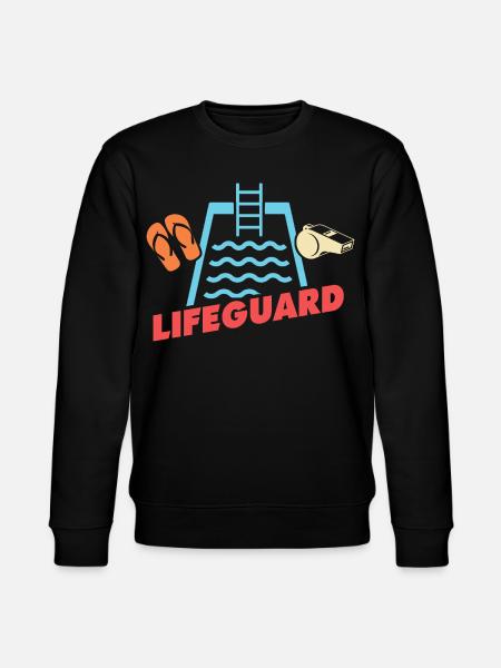 Lifeguards Love Lifeguard Swimmers - Stanley/Stella CHANGER Unisex Organic Sweatshirt - black